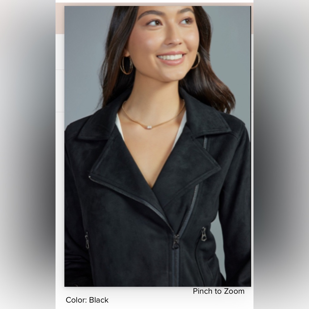 Casandra Suede Moto Jacket